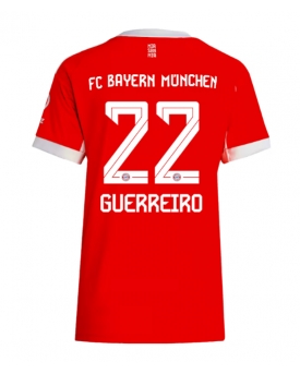 Bayern Munich Raphael Guerreiro #22 Maglia Gara Casa Repliche 2025-26 Donna Maniche Corte